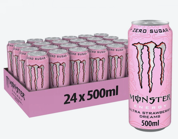 Monster Strawberry Dreams - Pack de 24 x 500ml