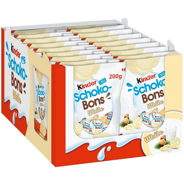 Schoko-Bons Chocolat Blanc | Lot de 18 paquets de 200g