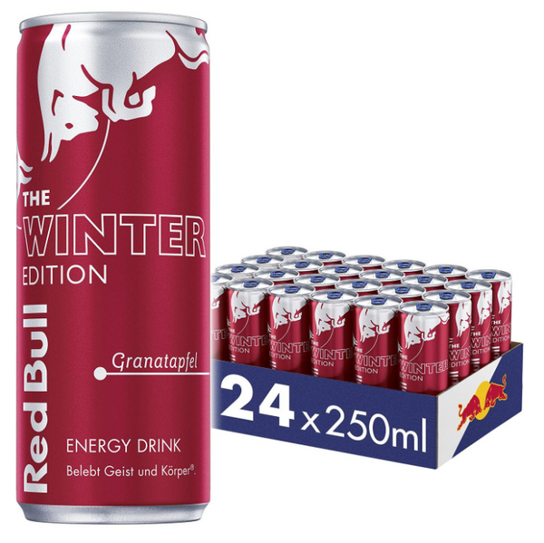 Red Bull Edition Winter saveur Grenade | Pack de 24 Cannettes 250ml