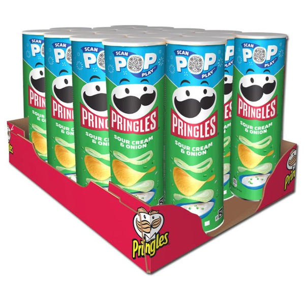 Pringles Sour Cream & Onion - Pack de 19 Tubes